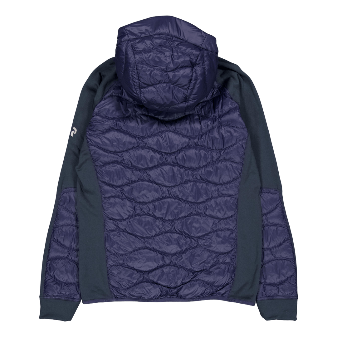 M Helium Down Hybrid Hood Blue Shadow