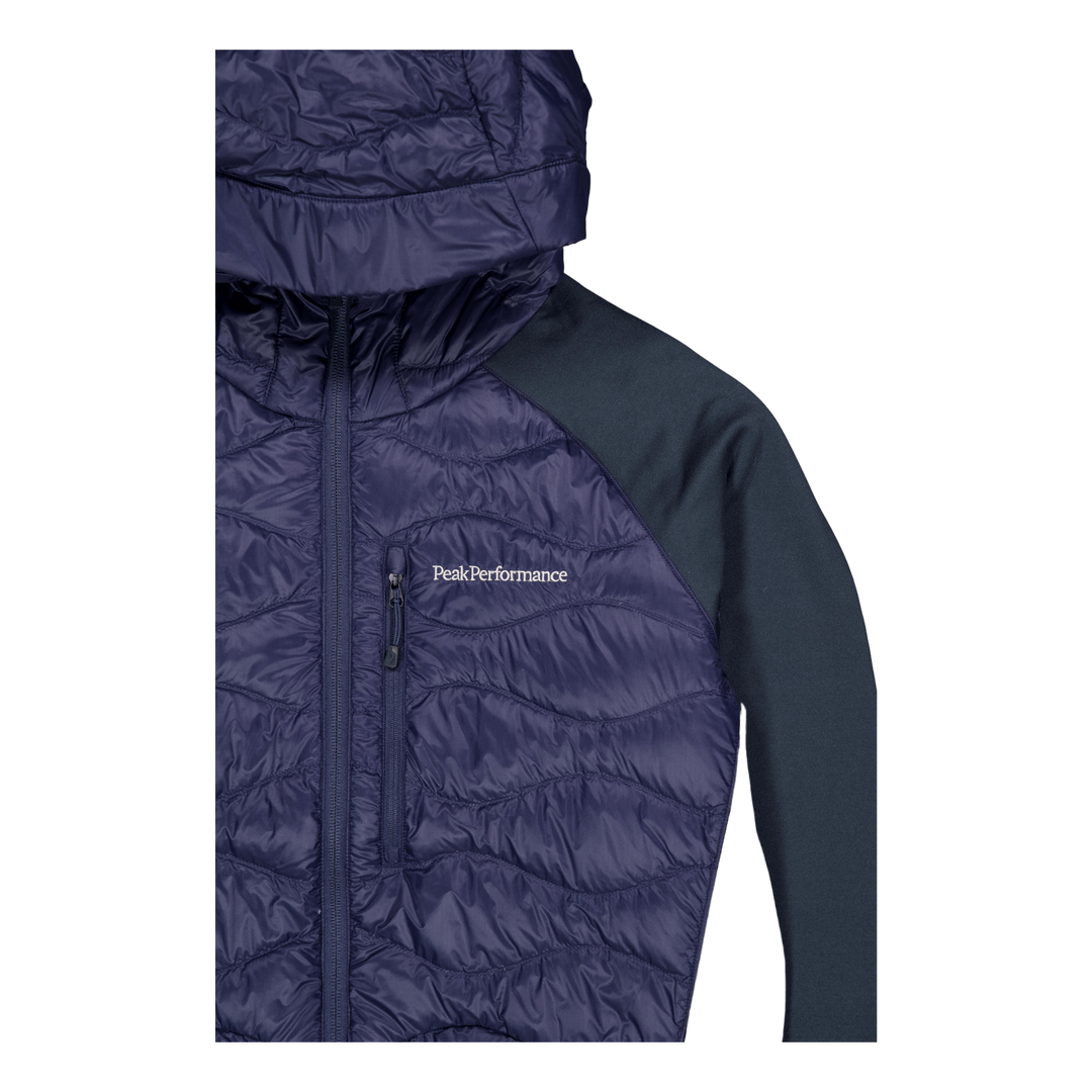 M Helium Down Hybrid Hood Blue Shadow