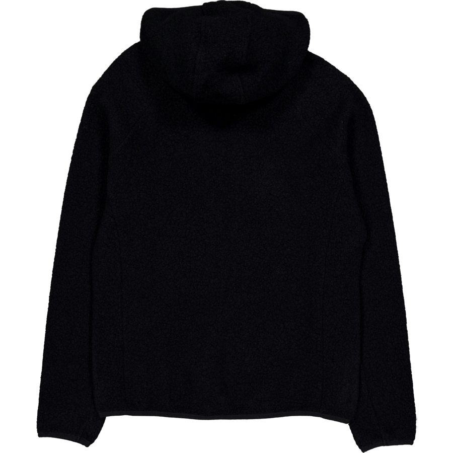 Skord Wool Pile Hoodie H Black