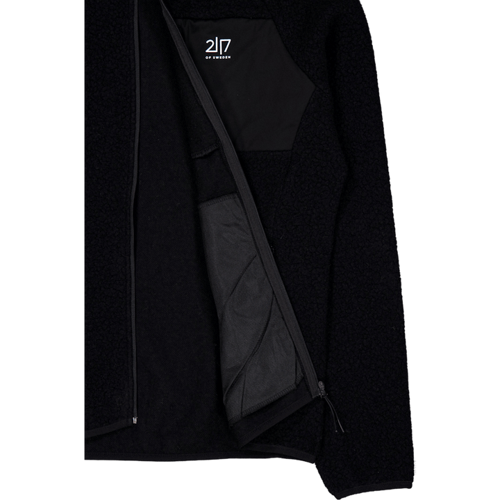 Skord Wool Pile Hoodie H Black