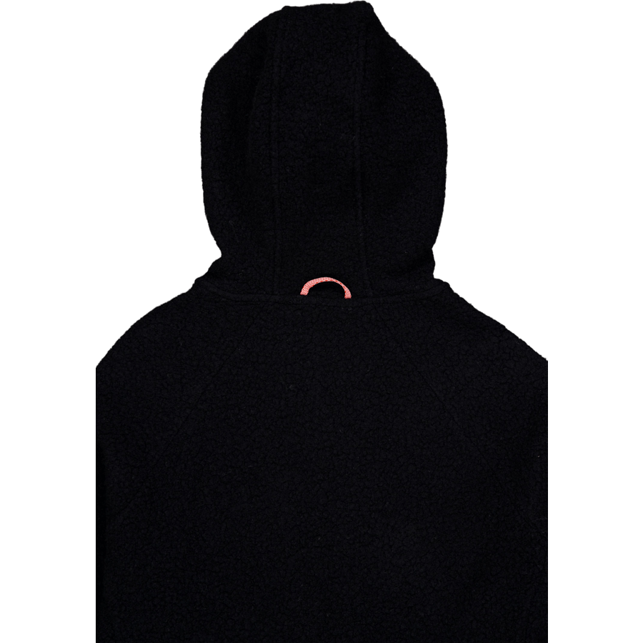 Skord Wool Pile Hoodie H Black