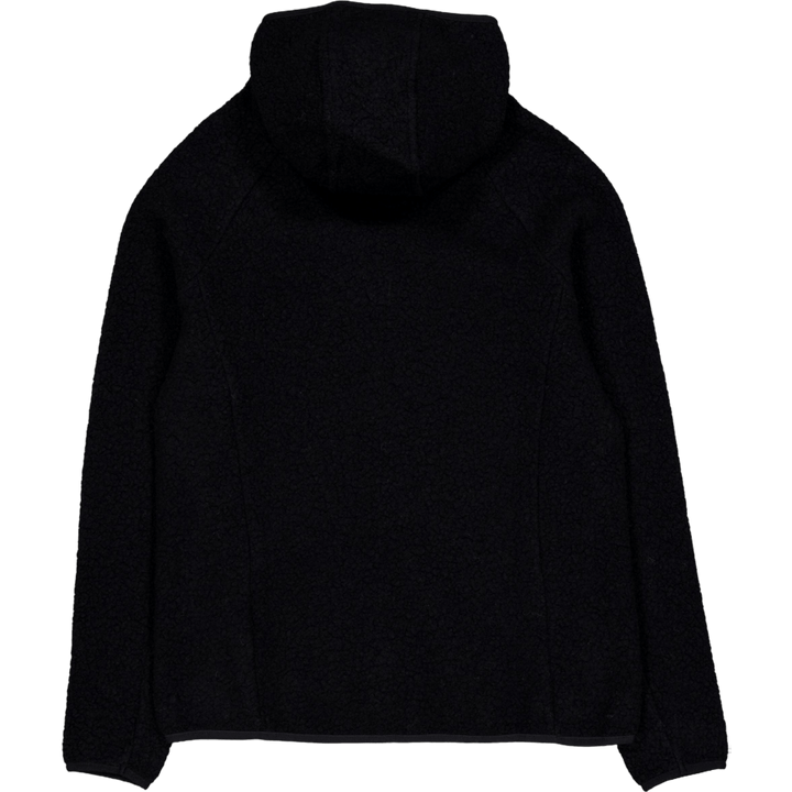 Skord Wool Pile Hoodie D Black