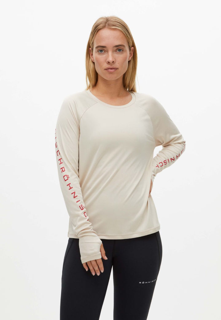 Active Logo Long Sleeve Oatmeal