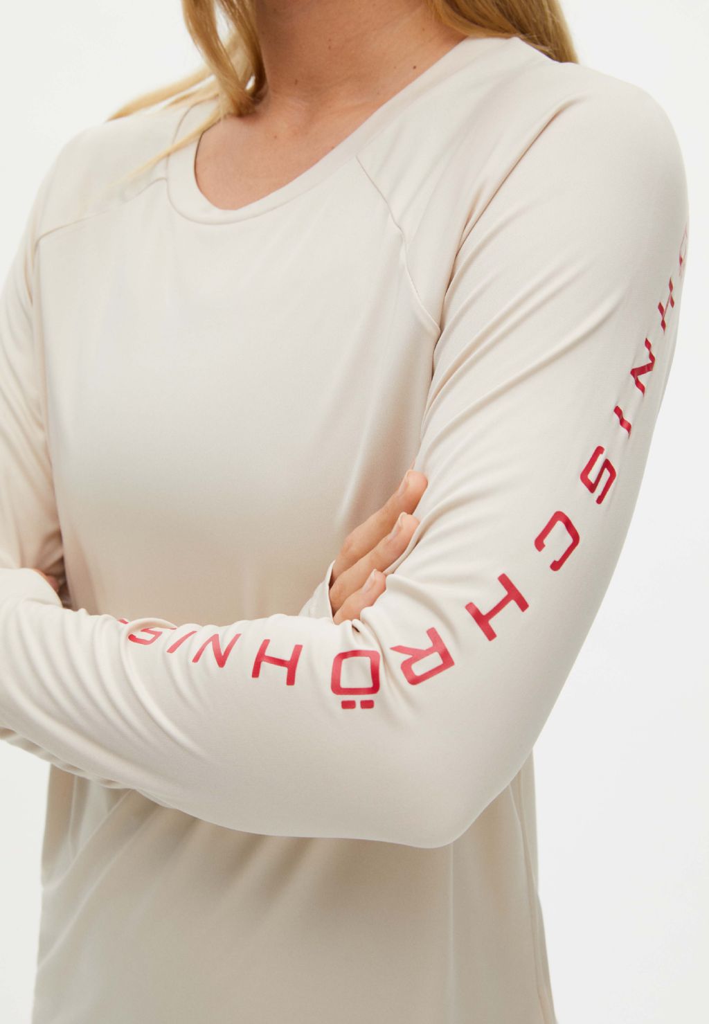 Active Logo Long Sleeve Oatmeal