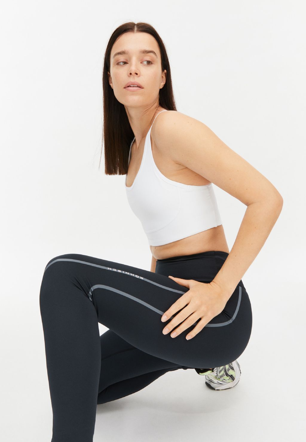 Distance Stripe Tights Black