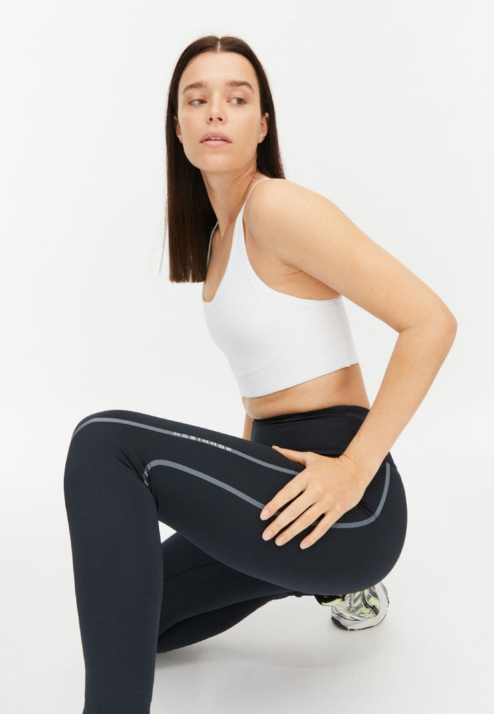 Distance Stripe Tights Black