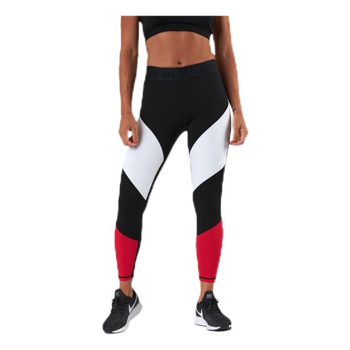 Cadence Blocked Tights Red