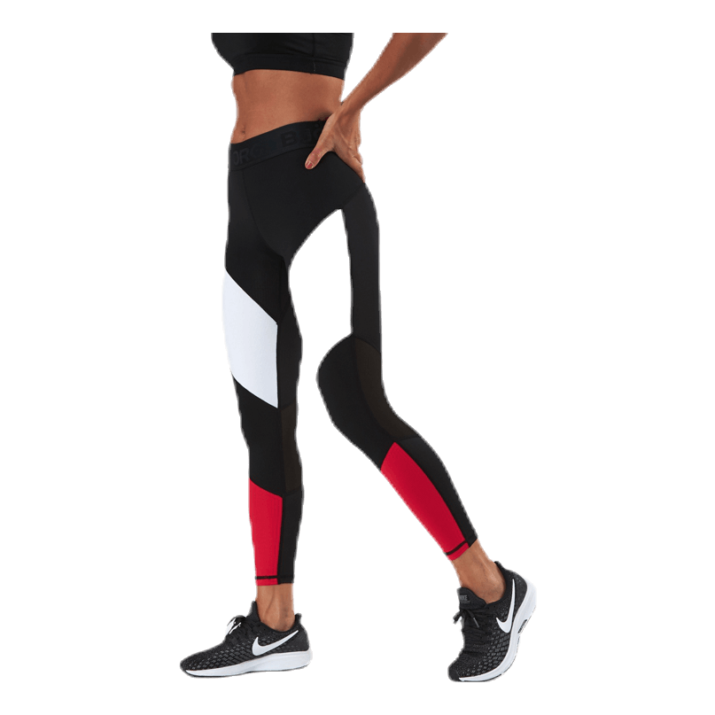 Cadence Blocked Tights Red