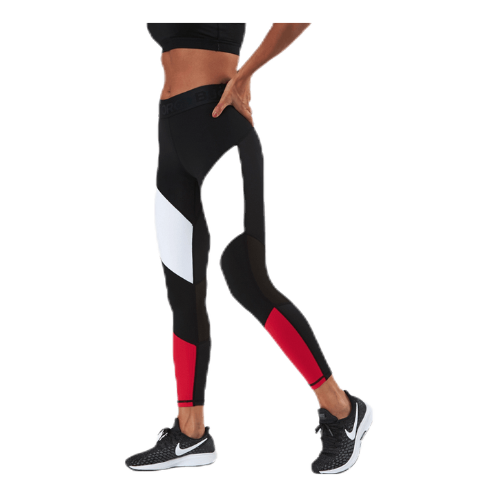 Cadence Blocked Tights Red