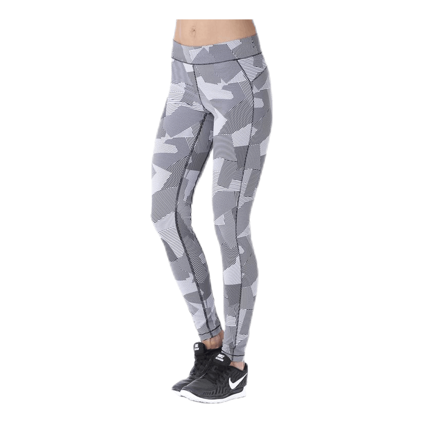 Graphic line tights White