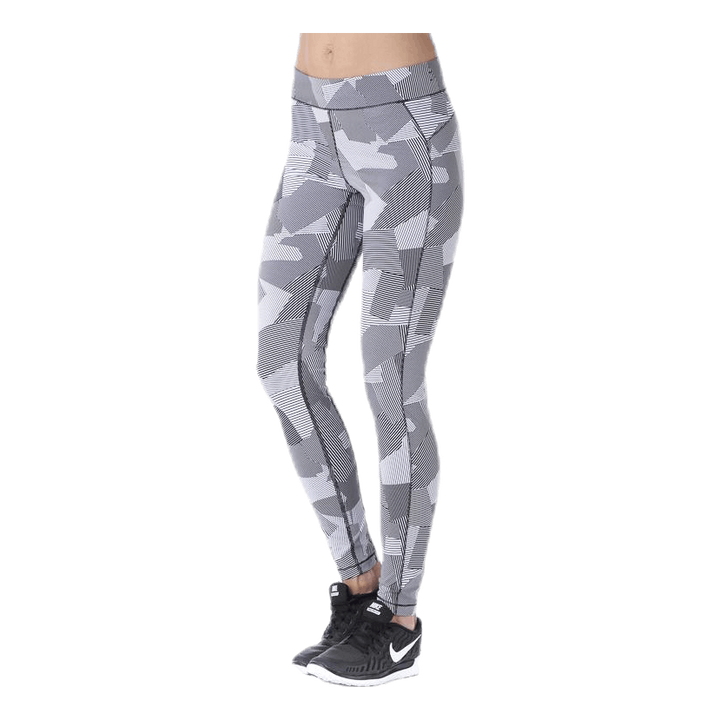 Graphic line tights White