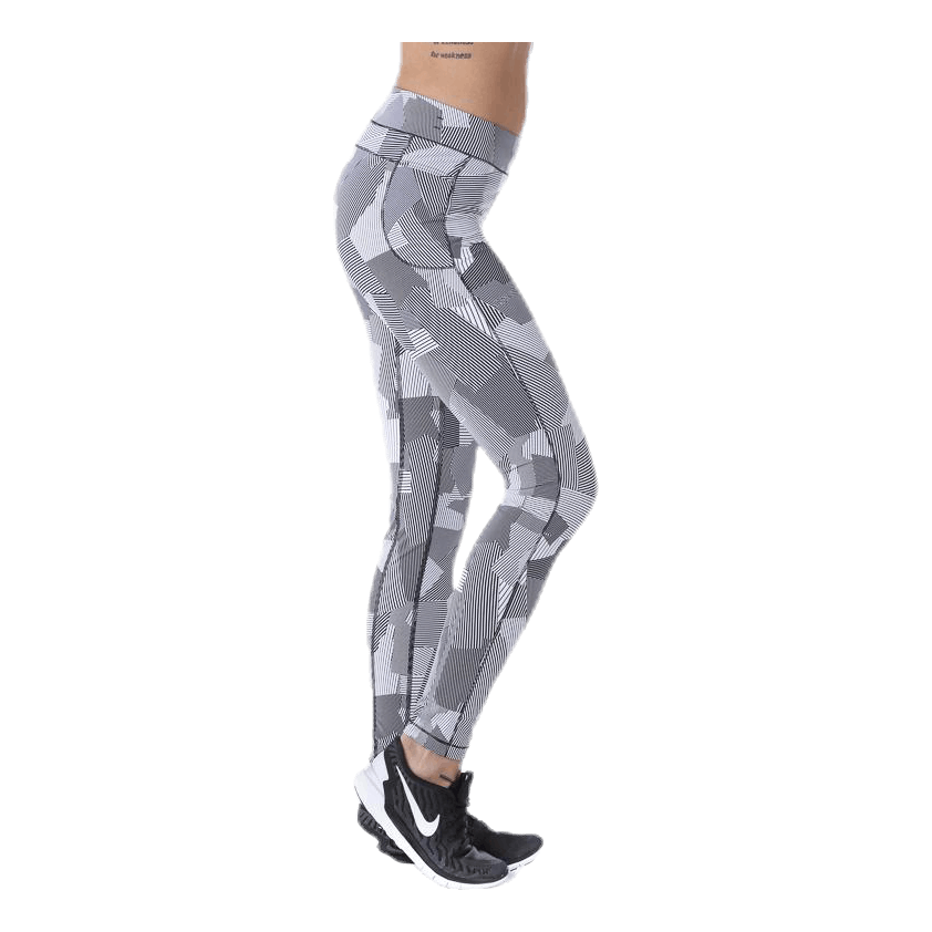 Graphic line tights White