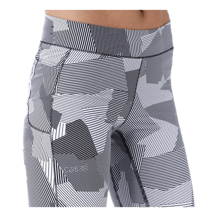 Graphic line tights White