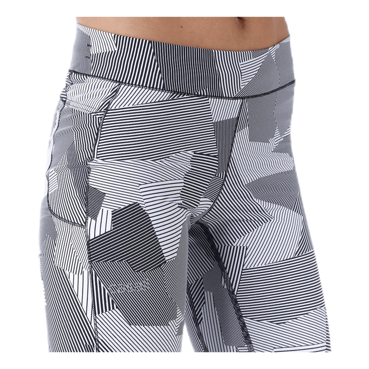 Graphic line tights White