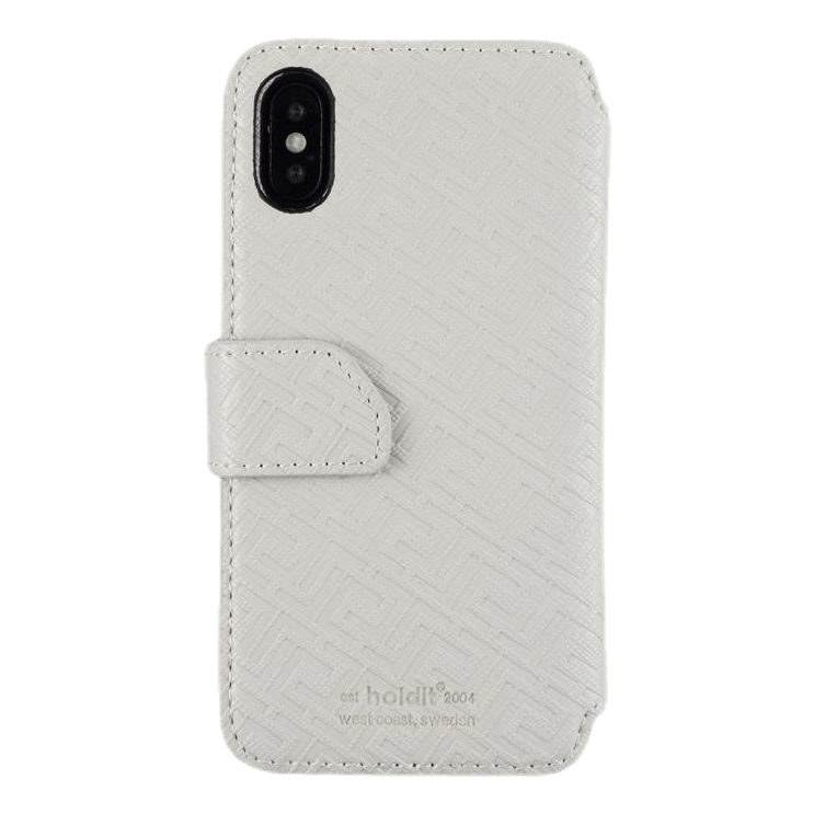 Stockholm Wallet Case Magnet iPhone X/XS Grey