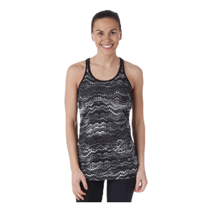 Long Racerback AOP Black