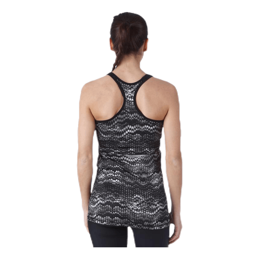 Long Racerback AOP Black