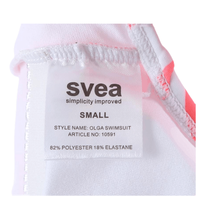 Olga Swimsuit Pink/White