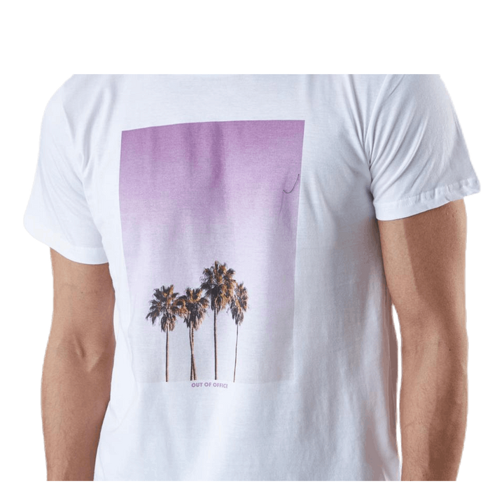 Stockholm Purple Palms White