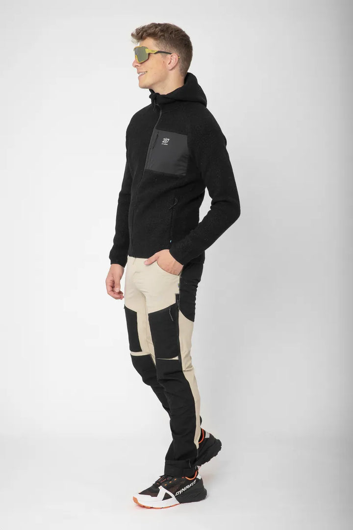Skord Wool Pile Hoodie H Black