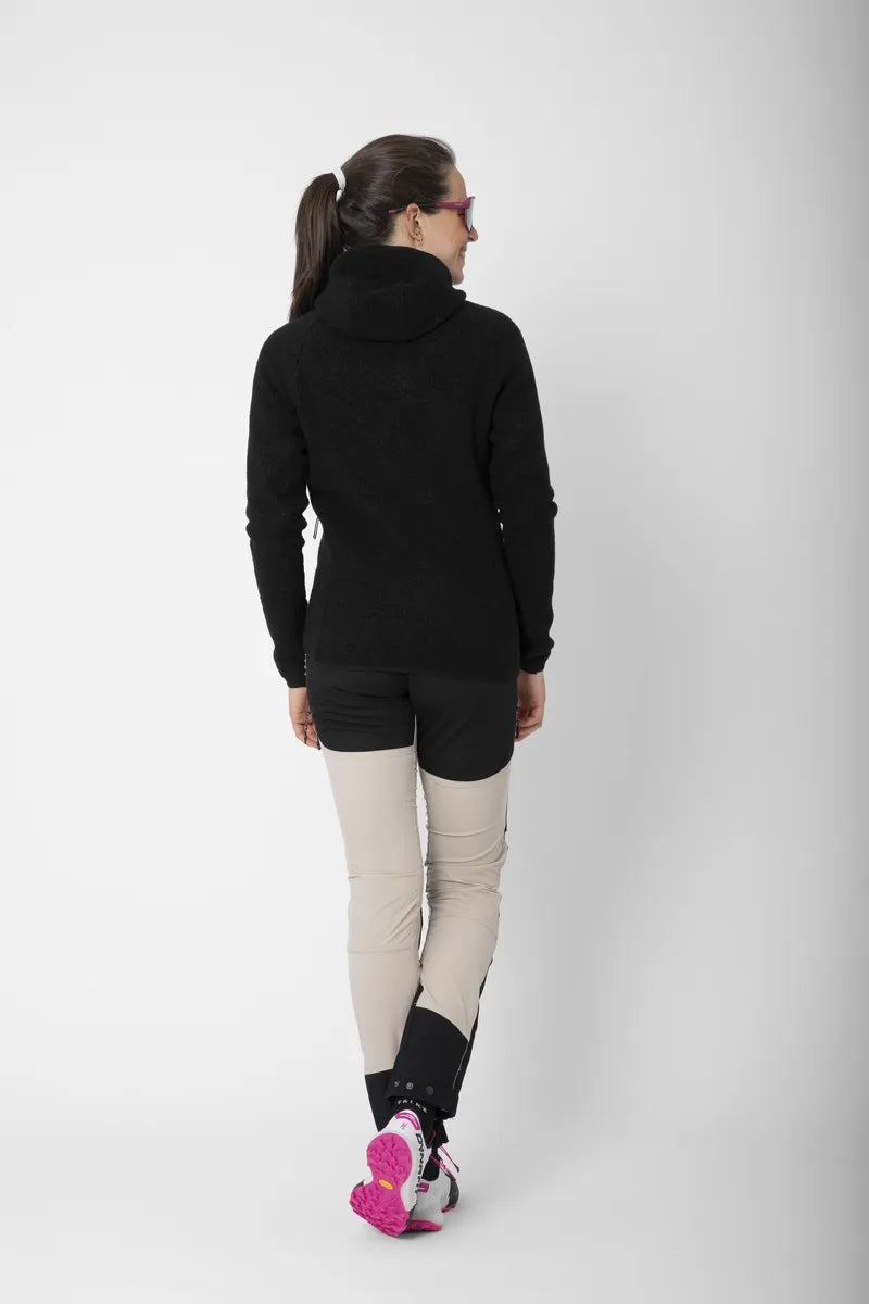 Skord Wool Pile Hoodie D Black