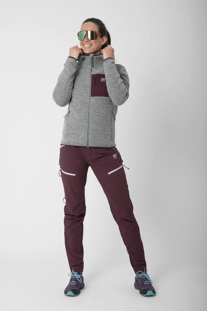 Skord Wool Pile Hoodie W Grey