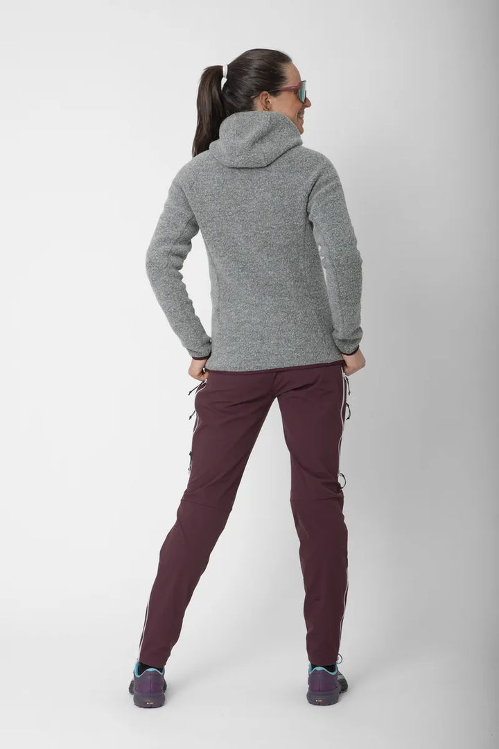 Skord Wool Pile Hoodie W Grey