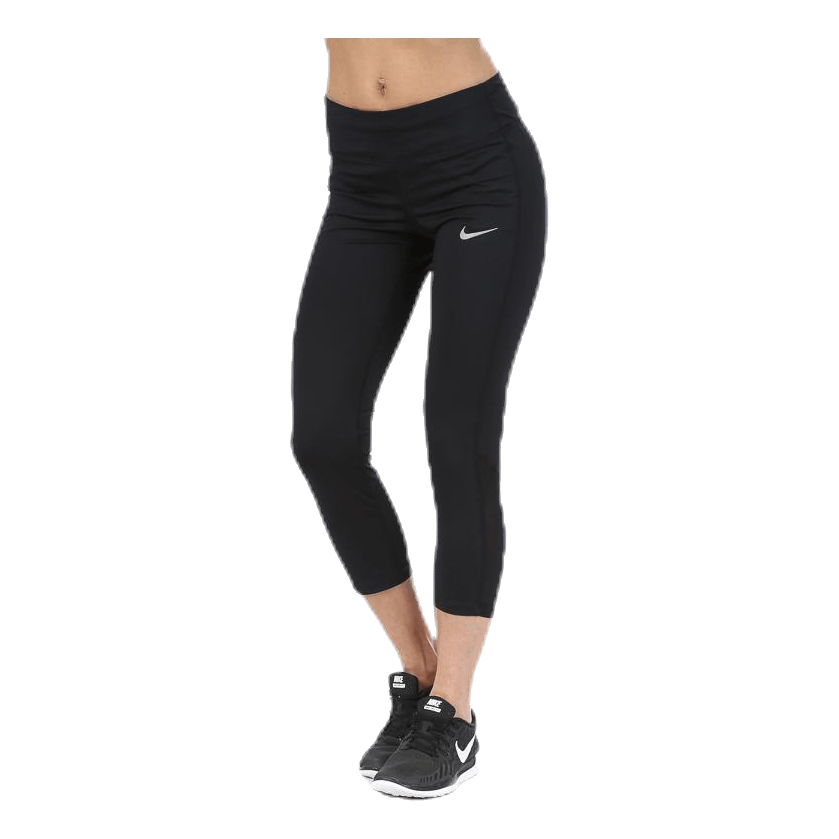 Power Racer Crop Black Sportamore
