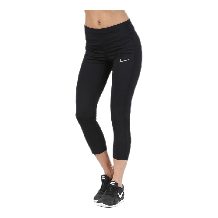 Power Racer Crop Black