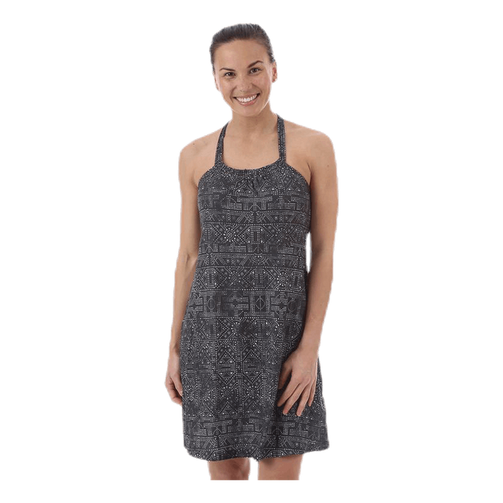 Pristine Dress Patterned/Black
