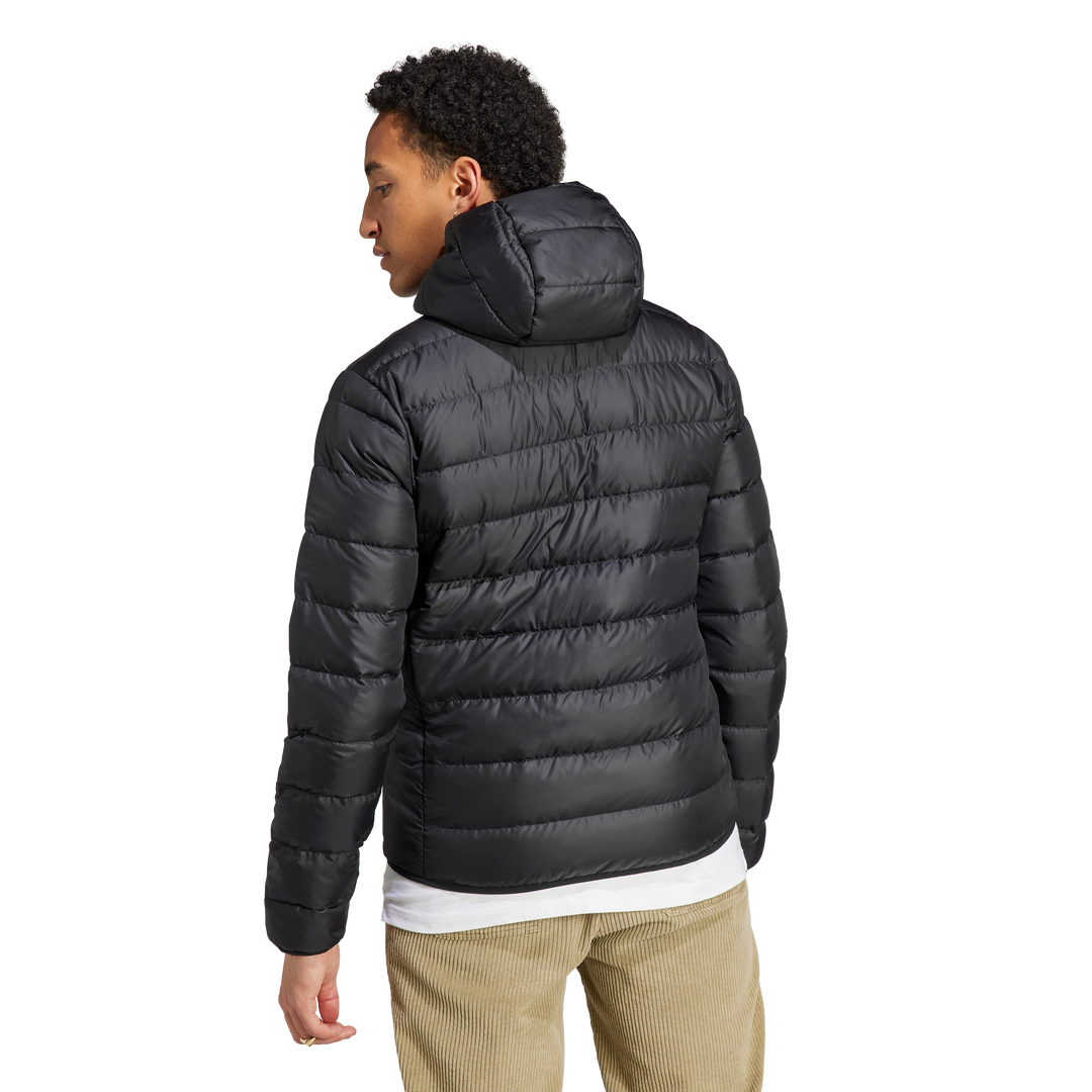 Essentials Light Down Hooded Jacket Black