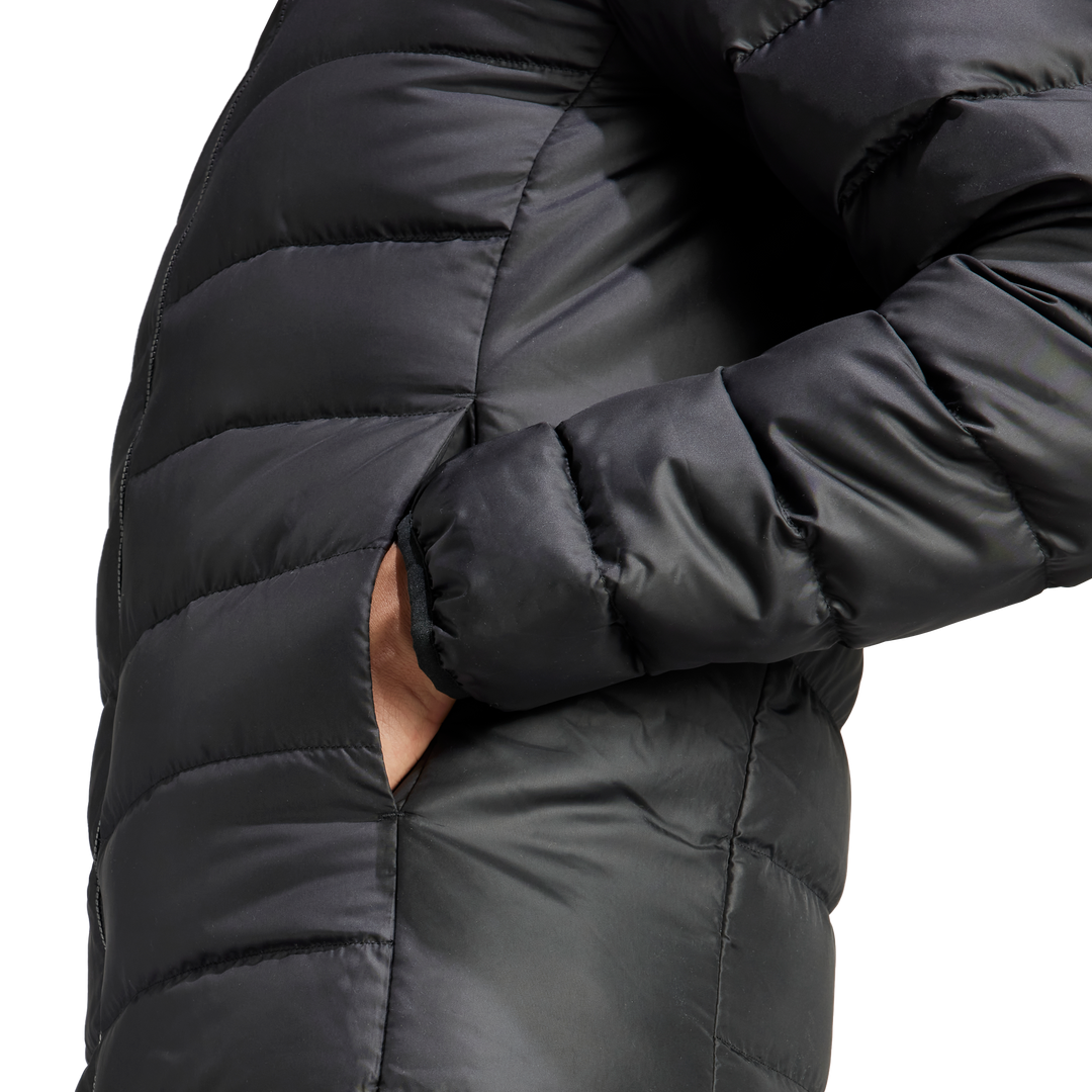 Essentials Light Down Hooded Jacket Black