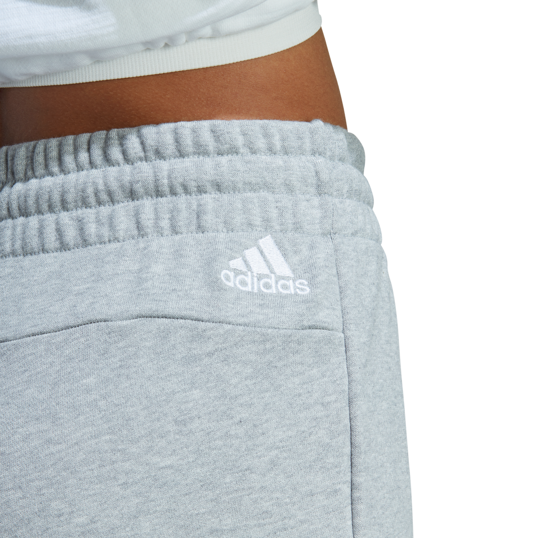 Essentials Linear French Terry Shorts Medium Grey Heather / White