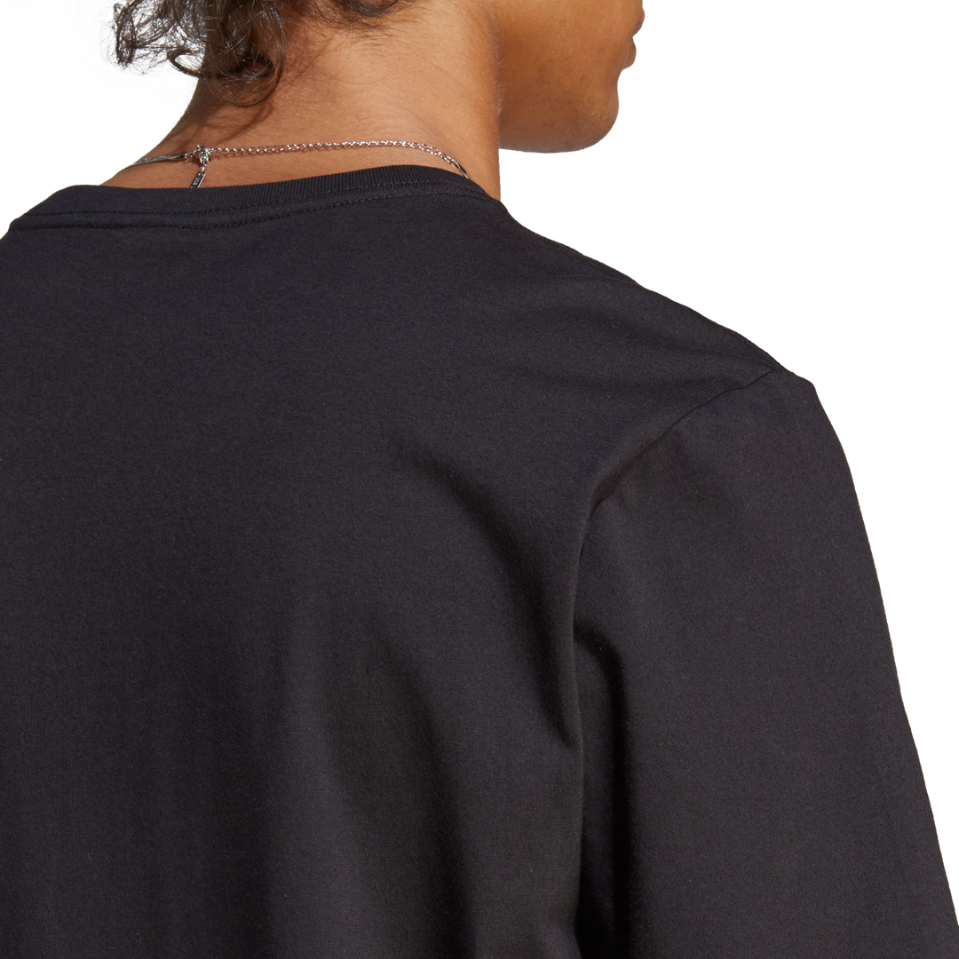 Essentials Single Jersey Embroidered Small Logo T-Shirt Black