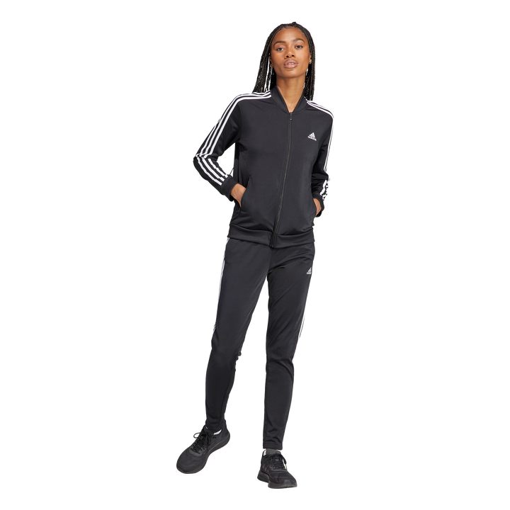 Essentials 3-Stripes Tracksuit Black