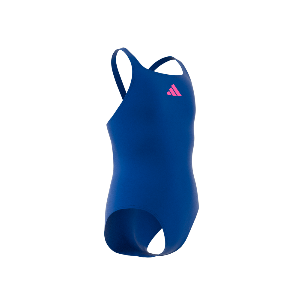 Solid Small Logo Swimsuit Royal Blue / Lucid Pink