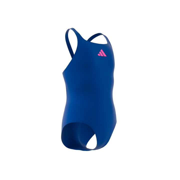 Solid Small Logo Swimsuit Royal Blue / Lucid Pink