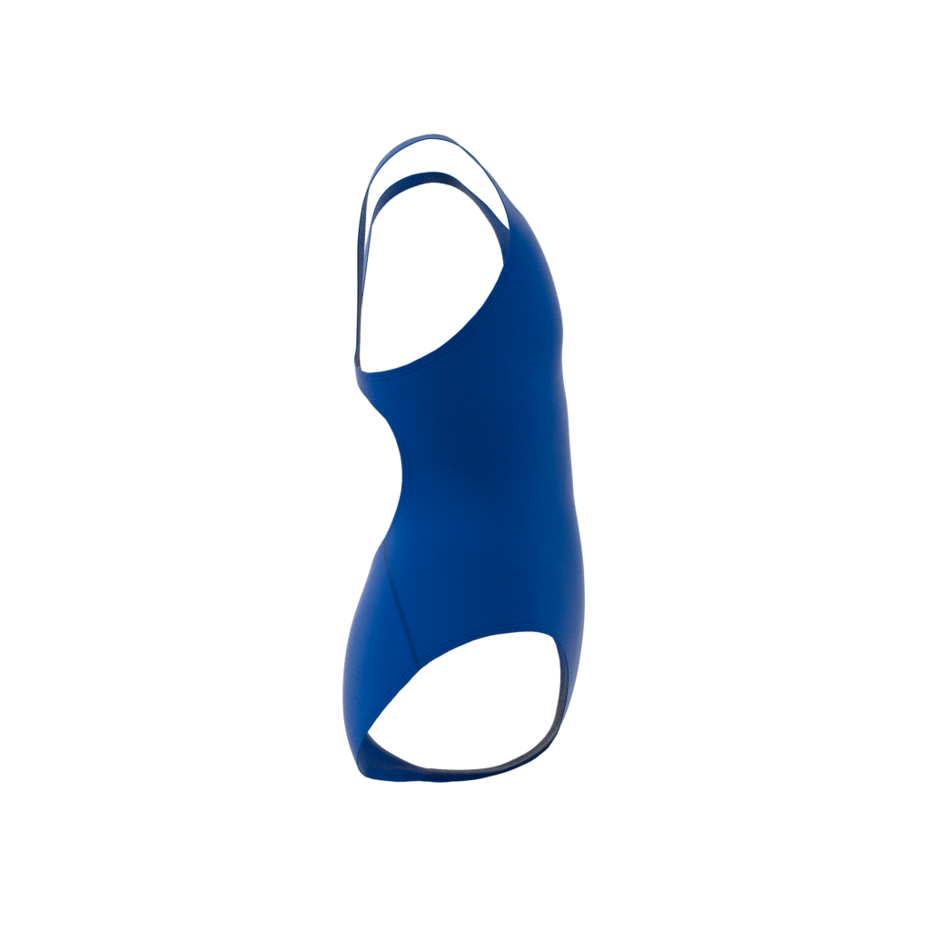 Solid Small Logo Swimsuit Royal Blue / Lucid Pink