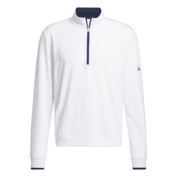 Lightweight Half-Zip Top White