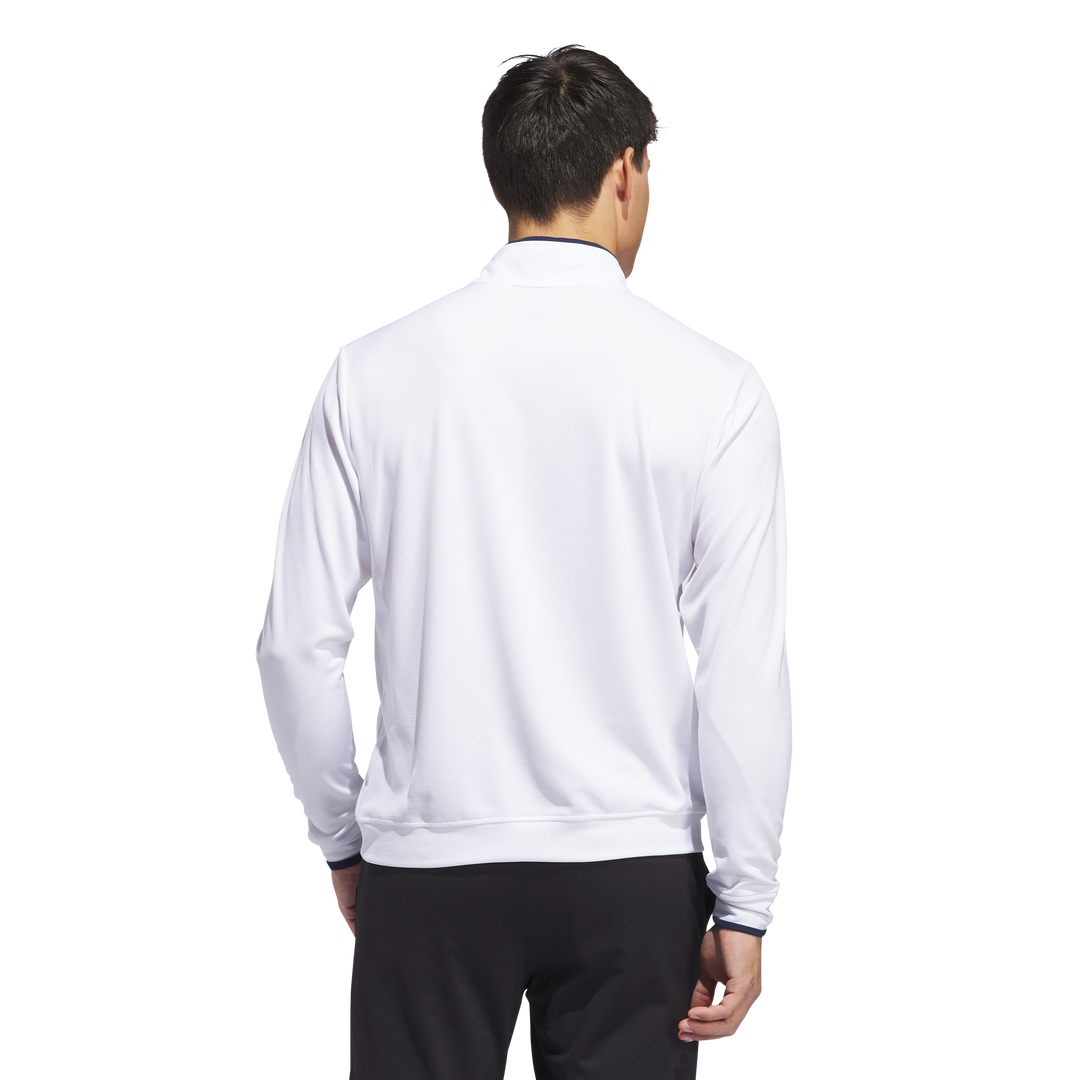 Lightweight Half-Zip Top White