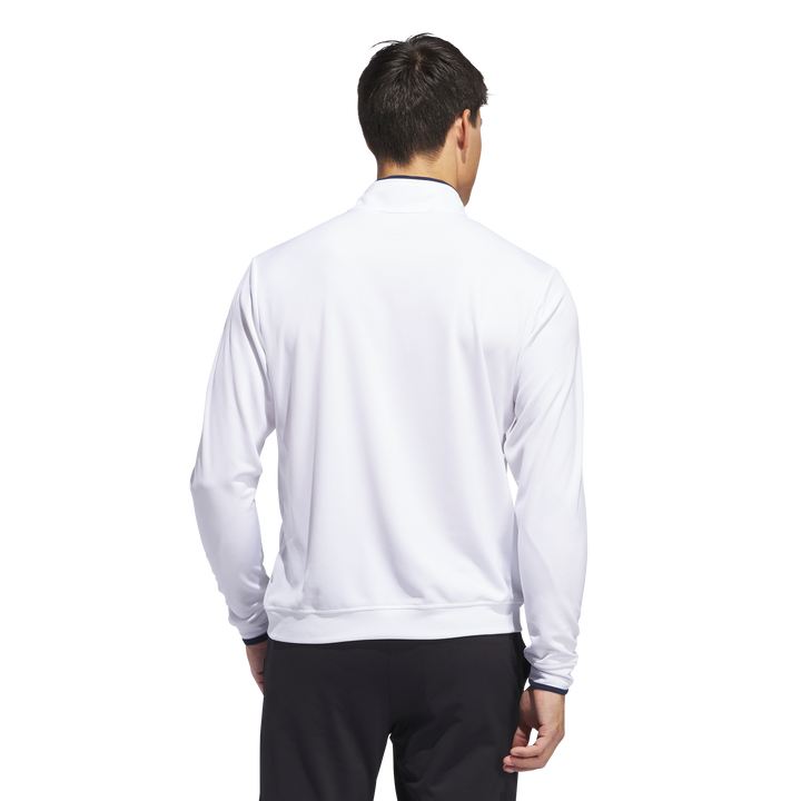 Lightweight Half-Zip Top White
