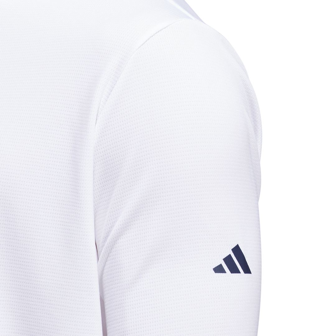 Lightweight Half-Zip Top White