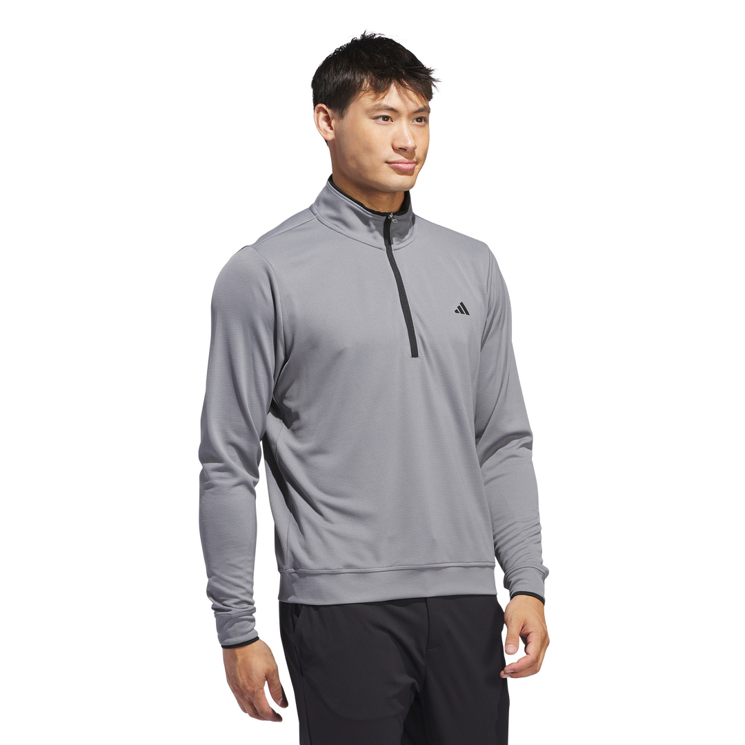 Lightweight Half-Zip Top Grey Three
