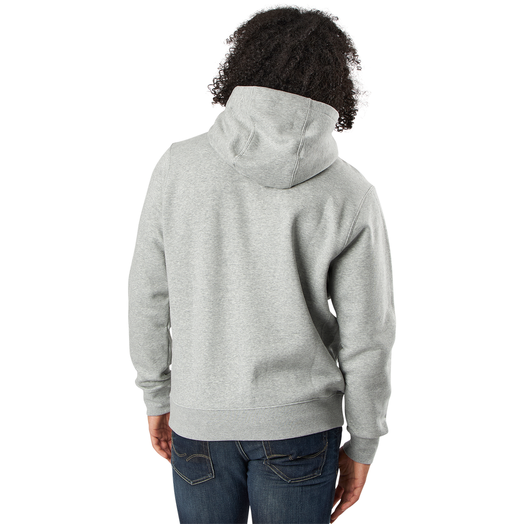 Sportswear Club Fleece Men's Full-Zip Hoodie DK GREY HEATHER/MATTE SILVER/WHITE