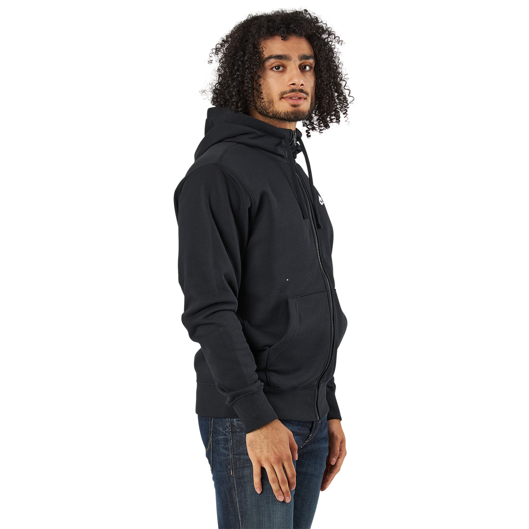 Sportswear Club Men's Full-Zip Hoodie BLACK/BLACK/WHITE