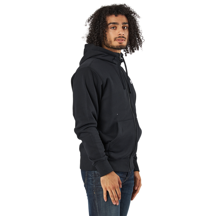 Sportswear Club Men's Full-Zip Hoodie BLACK/BLACK/WHITE