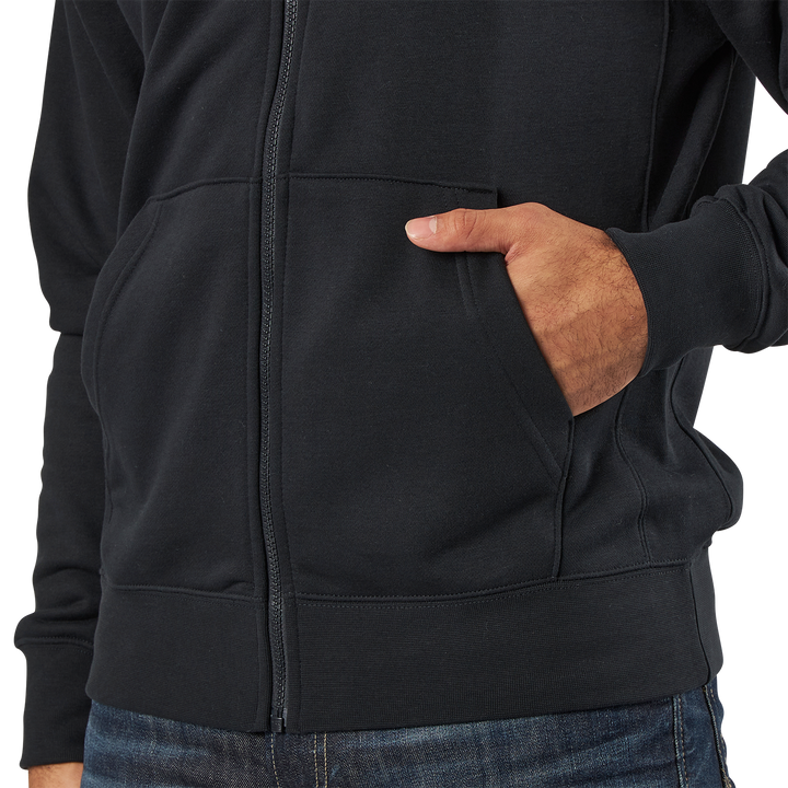Sportswear Club Men's Full-Zip Hoodie BLACK/BLACK/WHITE