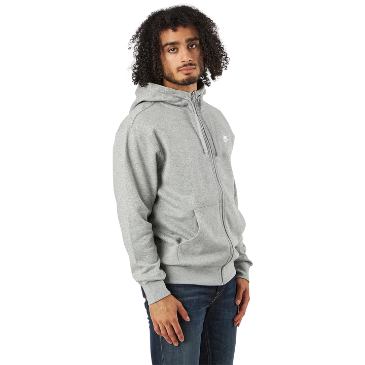 Sportswear Club Men's Full-Zip Hoodie DK GREY HEATHER/MATTE SILVER/WHITE