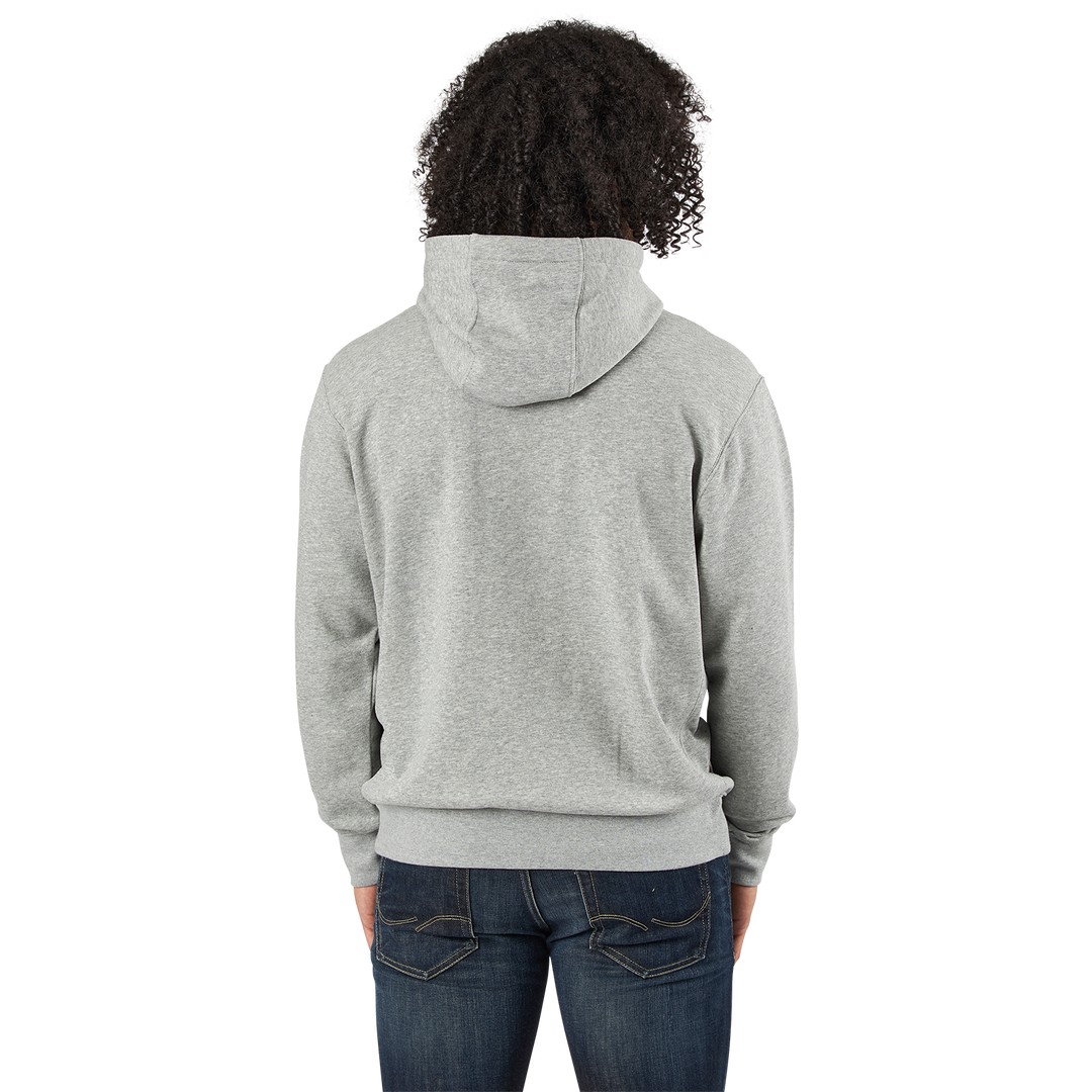 Sportswear Club Men's Full-Zip Hoodie DK GREY HEATHER/MATTE SILVER/WHITE