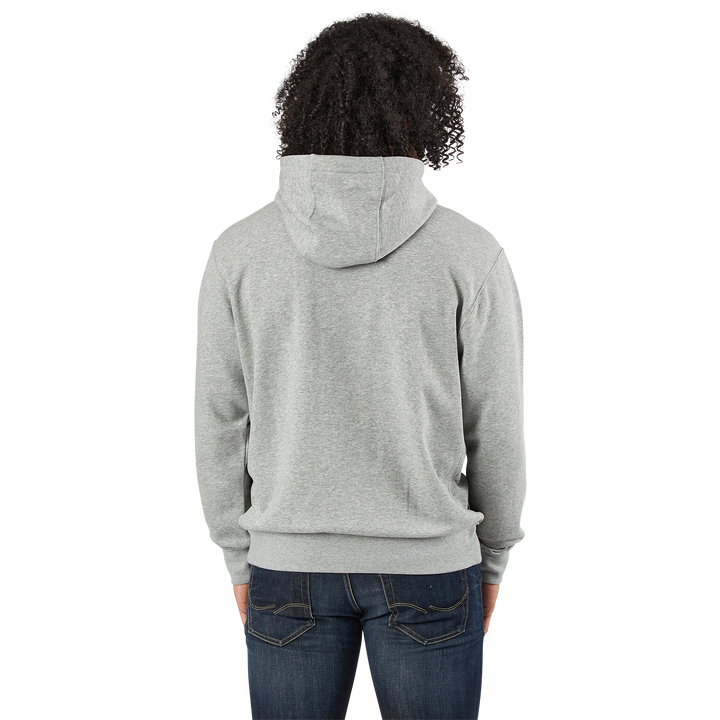 Sportswear Club Men's Full-Zip Hoodie DK GREY HEATHER/MATTE SILVER/WHITE